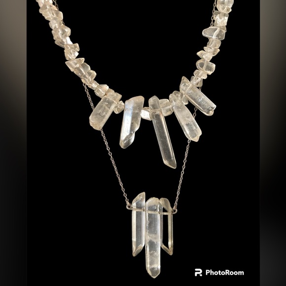CLEAR CRYSTAL QUARTZ NECKLACES - Picture 2 of 16